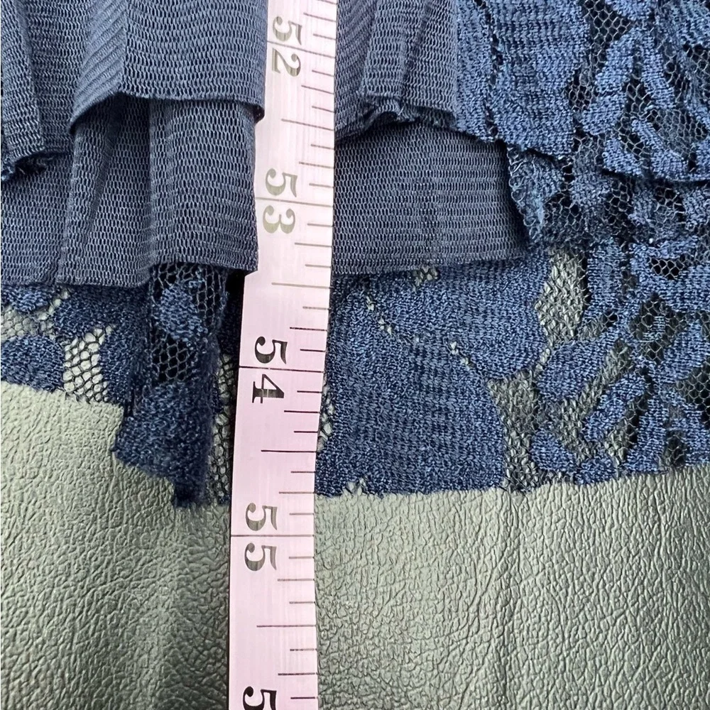 NWT We are HAH Mama C Dress Night Navy Lace Sheer Panel Maxi Dress - Picture 14 of 14